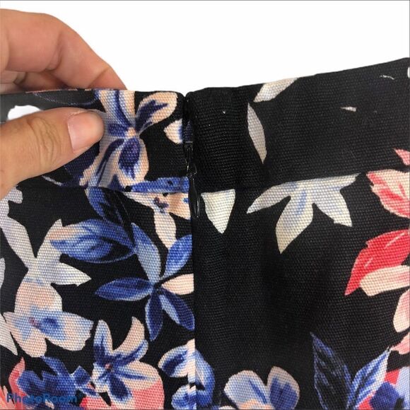Talbots Black and floral print skirt size 16 - Picture 9 of 12